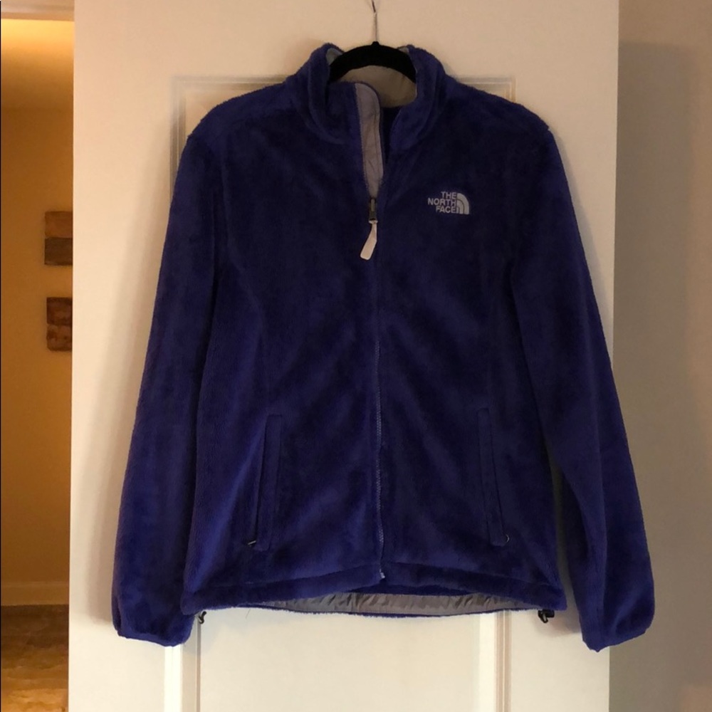 Purple North Face Full ZIP Fleece - Medium